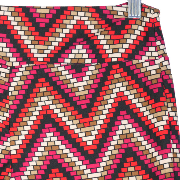 NEW Lounge Pants Womens M Juniors L Chevron 70's 80's Boho High Rise Flare Leg - Picture 7 of 8